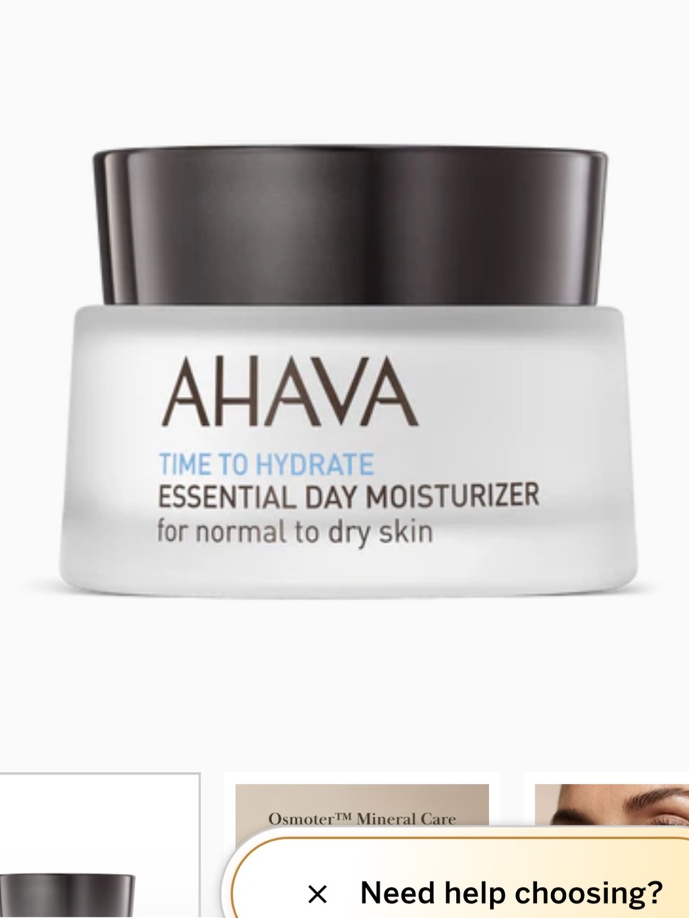 AHAVA Time to Hydrate Essential Day Moisturizer - Brown & White